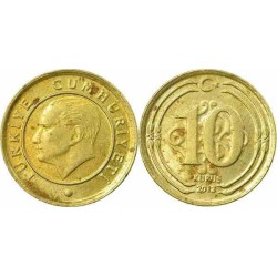 سکه 10 کروز - نیکل مس روی - ترکیه 2013 غیر بانکی