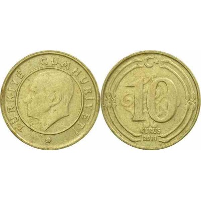 سکه 10 کروز - نیکل مس روی - ترکیه 2011 غیر بانکی