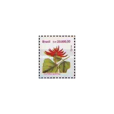 1 عدد تمبر سری پستی -گلها - برزیل 1993