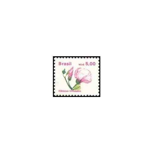 2 عدد تمبر سری پستی -گلها - برزیل 1989
