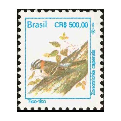 1 عدد تمبر سری پستی - پرندگان - 500 کروز - برزیل 1994