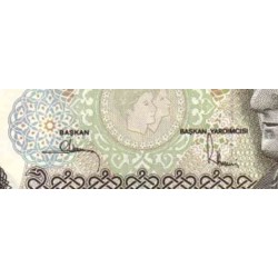 اسکناس 10 لیر - ترکیه 1970 سریال با اثر ماورای بنفش