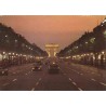 کارت پستال چاپ فرانسه - مناظر پاریس - خیابان کاخ الیزه