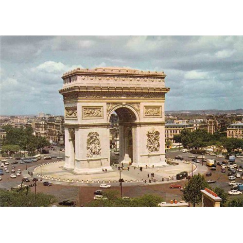 کارت پستال چاپ فرانسه - مناظر پاریس - طاق پیروزی - Arc of triumph