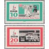 2 عدد تمبر صدمین سالگرد صلیب سرخ - جمهوری دموکراتیک آلمان 1963