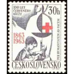 1 عدد تمبر صدمین سالگرد صلیب سرخ - چک اسلواکی 1963