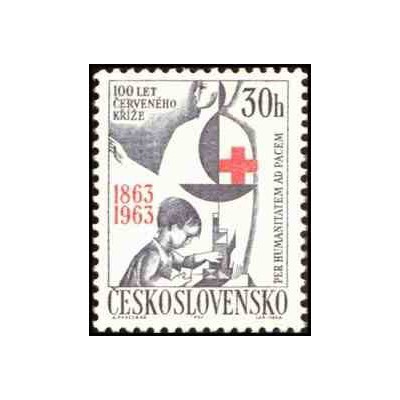 1 عدد تمبر صدمین سالگرد صلیب سرخ - چک اسلواکی 1963