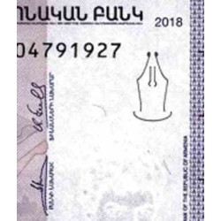 اسکناس 1000 درام - ارمنستان 2018