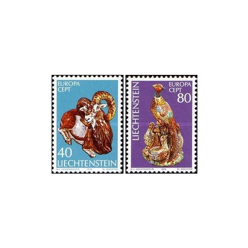 2 عدد تمبر مشترک اروپا - Europa Cept - صنایع دستی - لیختنشتاین 1976 2 عدد تمبر مشترک اروپا - Europa Cept - صنایع دستی - لیختنشتاین 1976