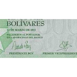 اسکناس 5000 بولیوار - ونزوئلا 2017 تاریخ 23.03.2017
