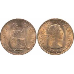 سکه 1 پنی - برنز - انگلیس 1967 غیر بانکی