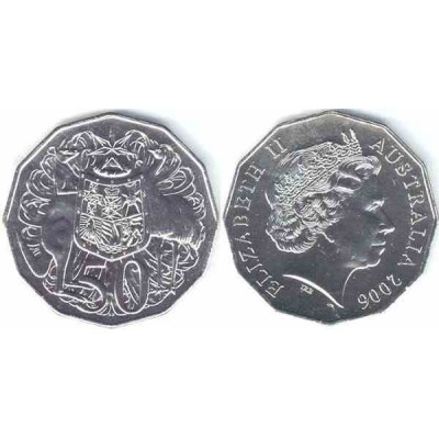 سکه 50 سنت - نیکل مس - استرالیا 2006 غیر بانکی