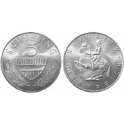 سکه 5 شیلینگ - نیکل مس - اتریش 1969 غیر بانکی