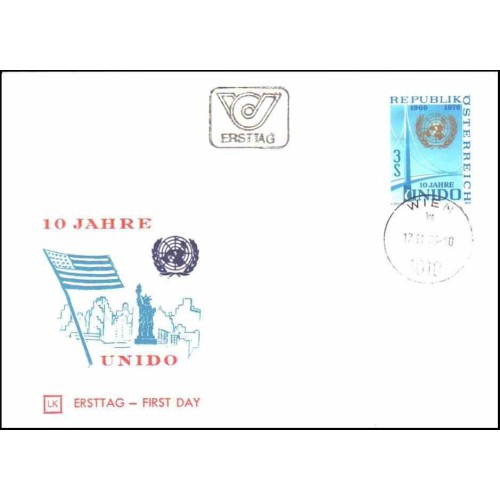 پاکت مهر روز سازمان توسعه صنعتی سازمان ملل - یونیدو - اتریش 1976