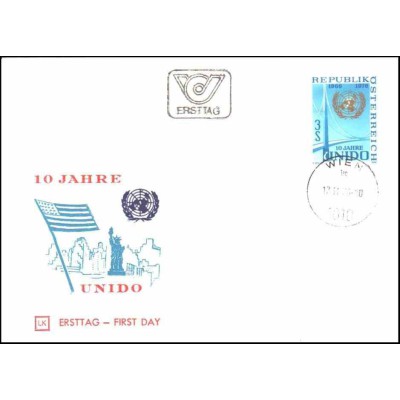 پاکت مهر روز سازمان توسعه صنعتی سازمان ملل - یونیدو - اتریش 1976