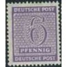 1 عدد تمبر سری پستی - 6 فنیک - ساشن غربی - جمهوری دموکراتیک آلمان 1945 با شارنیه