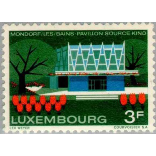 1 عدد تمبر موندورف - لوگزامبورگ 1968