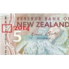 اسکناس پلیمر 5 دلار - تصویر ادموند هیلاری نخستین فاتح اورست - نیوزلند 2014