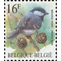 1 عدد تمبر سری پستی پرندگان - 16F - بلژیک 1999
