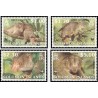 4 عدد تمبر Cuscus - WWF خاکستری  - B - جزایر سلیمان 2002