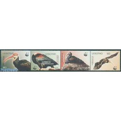4 عدد تمبر WWF -  پرندگان  - B - لسوتو 2004