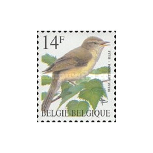 1 عدد تمبر سری پستی پرندگان - 14F - بلژیک 1995