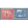 2 عدد تمبر نمایشگاه پائیزه لایپزیک - رایش آلمان 1947