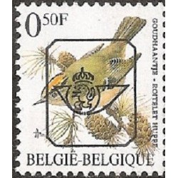1 عدد تمبر سری پستی پرندگان - 0.5F - سورشارژ CTO - بلژیک 1996