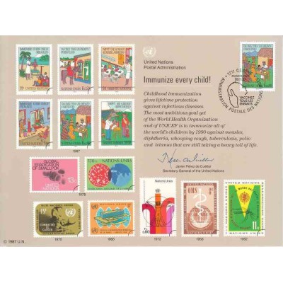 مهر روز واکسیناسیون کودکان - ژنو - سازمان ملل 1987