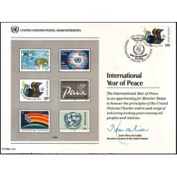 مهر روز سال بین المللی صلح - ژنو - سازمان ملل 1986