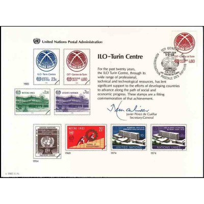 مهر روز مرکز بین المللی انجمن کار - ژنو - سازمان ملل 1985