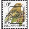 1 عدد تمبر سری پستی پرندگان - 10F - سورشارژ CTO - بلژیک 1992