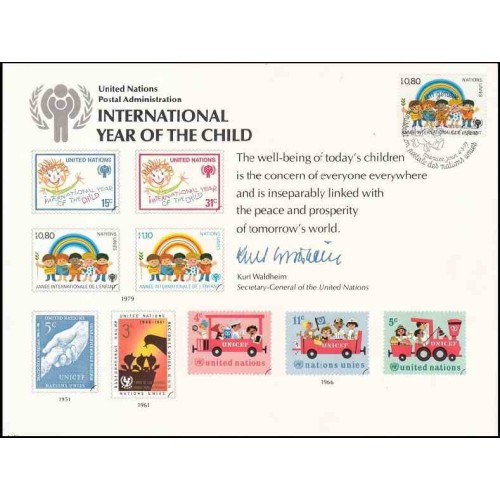 مهر روز سال بین المللی کودکان  - ژنو - سازمان ملل 1979