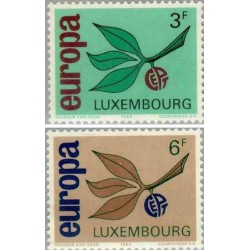 2 عدد تمبر مشترک اروپا - Europa Cept - لوگزامبورگ 1965