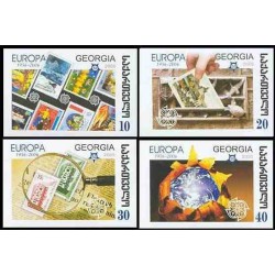 4 عدد تمبر مشترک اروپا - Europa Cept - پنجاهمین سالروز تمبرهای اروپا - بیدندانه - گرجستان 2006