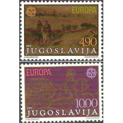 2 عدد تمبر مشترک اروپا - Europa Cept - شخصیتها - یوگوسلاوی 1979