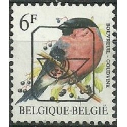 1 عدد تمبر سری پستی پرندگان - 6F سورشارژ CTO - بلژیک 1992