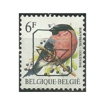 1 عدد تمبر سری پستی پرندگان - 6F سورشارژ CTO - بلژیک 1992