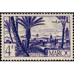 1 عدد تمبر  سری پستی - مناظر شهر -  مراکش 1947