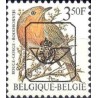 1 عدد تمبر سری پستی پرندگان - 3.5F - سورشارژ CTO - بلژیک 1986