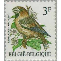 1 عدد تمبر سری پستی پرندگان - 3F - بلژیک 1985