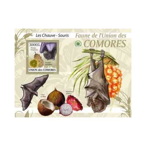 سونیرشیت پستانداران - خفاشها  - کومور 2009 قیمت 13.97 دلار