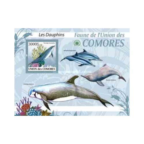 سونیرشیت پستانداران - دلفینها - کومور 2009 قیمت 13.97 دلار