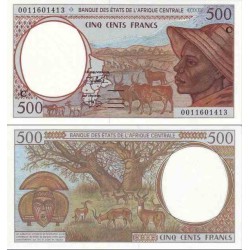 اسکناس 500 فرانک - کنگو 2002 - آفریقای مرکزی 2002  کد P
