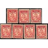 7 عدد تمبر سری پستی - حقوق پستی - با شارنیه - فیلیپین 1928