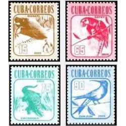 4 عدد تمبر سری پستی - حیوانات - کوبا 2005 قیمت 4.3 دلار