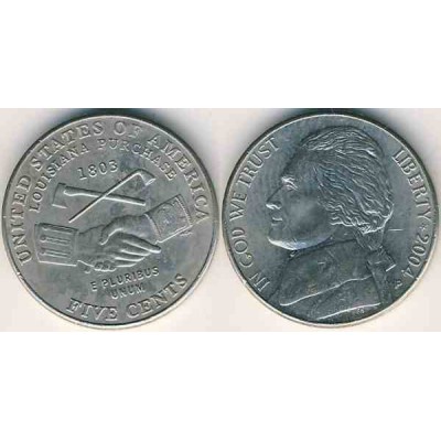 سکه 5 سنت یادبودی - خرید لوئیزیانا - آمریکا 2004 غیر بانکی