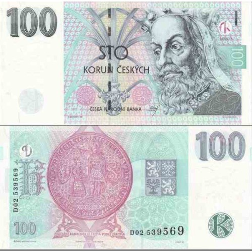 اسکناس 100 کرون - جمهوری چک 1997 سفارشی اسکناس 100 کرون - جمهوری چک 1997 سفارشی