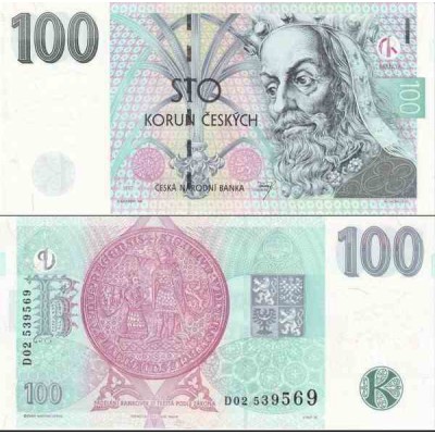 اسکناس 100 کرون - جمهوری چک 1997 سفارشی