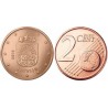 سکه 2 سنت یورو - مس روکش فولاد - لتونی 2014 غیر بانکی